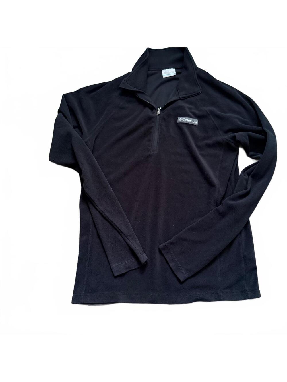 Columbia Black Fleece Quarter-Zip Pullover Sweatshirt Size S